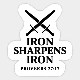 Iron Sharpens Iron – Proverbs 27:17 Sticker